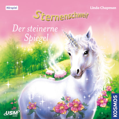 Cover „Sternenschweif Folge 3 Der steinerne Spiegel“ – Hörspiel für Kinder und Einhorn-Fans