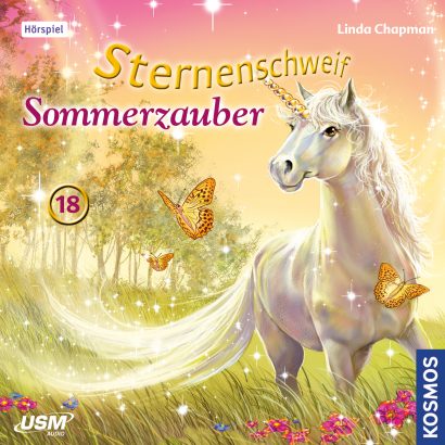 Cover „Sternenschweif Folge 18 Sommerzauber“ – Hörspiel für Kinder und Einhorn-Fans