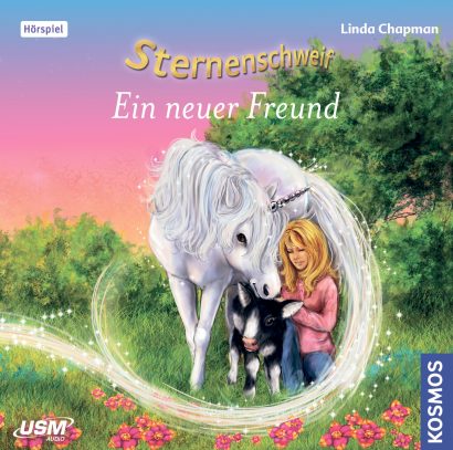 Cover „Sternenschweif Folge 42 Ein neuer Freund“ – Hörspiel für Kinder und Einhorn-Fans