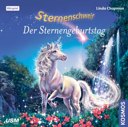 Cover „Sternenschweif Folge 43 Der Sternengeburtstag“ – Hörspiel für Kinder und Einhorn-Fans
