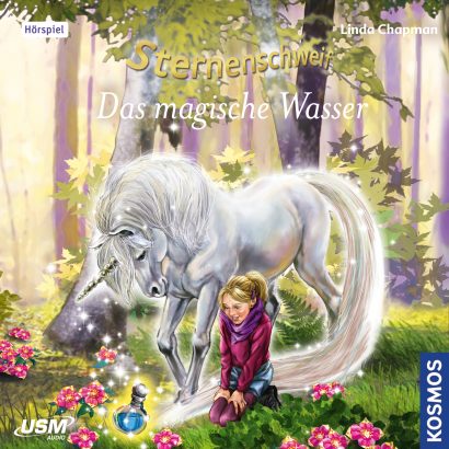 Cover „Sternenschweif Folge 46 Das magische Wasser“ – Hörspiel für Kinder und Einhorn-Fans