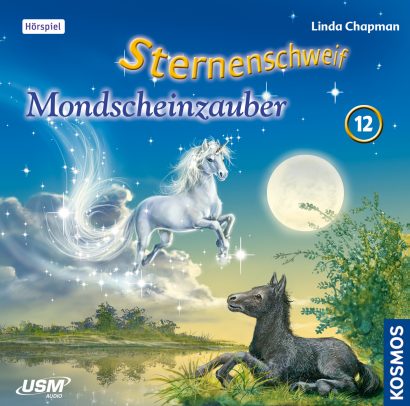 Cover „Sternenschweif Folge 12 Mondscheinzauber“ – Hörspiel für Kinder und Einhorn-Fans