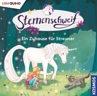 Sternenschweif Folge 58 Ein Zuhause für Streuner – Hörspiel für Kinder Cover „Sternenschweif Folge 58 Ein Zuhause für Streuner“ – Hörspiel für Kinder und Einhorn-Fans