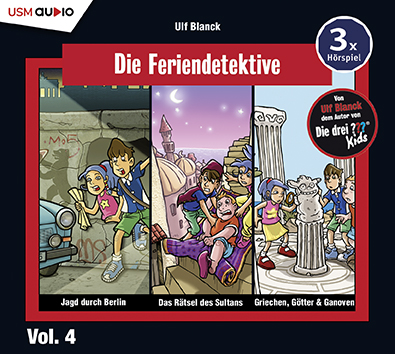 Die Feriendetektive Hörbox Vol. 1 Hörspiel von Ulf Blanck Cover Die Feriendetektive Hörbox Vol. 1 Hörspiel von Ulf Blanck
