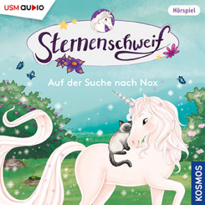 Cover „Sternenschweif Folge 62 Auf der Suche nach Nox“ – Hörspiel für Kinder und Einhorn-Fans