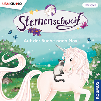 Cover „Sternenschweif Folge 62 Auf der Suche nach Nox“ – Hörspiel für Kinder und Einhorn-Fans