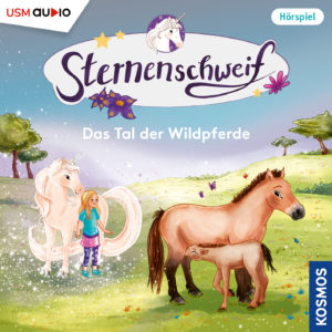 Cover „Sternenschweif Folge 64 Das Tal der Wildpferde" – Hörspiel für Kinder und Einhorn-Fans