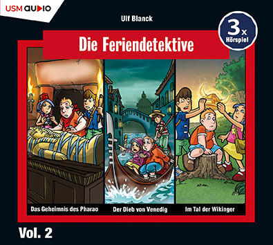 Die Feriendetektive Hörbox Vol. 2 - Hörspiel von Ulf Blanck Cover Die Feriendetektive Hörbox Vol. 2 - Hörspiel von Ulf Blanck