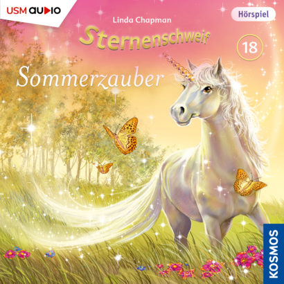 Cover „Sternenschweif Folge 18 Sommerzauber“ – Hörspiel für Kinder und Einhorn-Fans