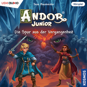 Andor Junior - Die Spur aus der Vergangenheit - Folge 4 Hörspielreihe für Kinder Cover Andor Junior - Die Spur aus der Vergangenheit - Folge 4 der Kinderhörspielreihe von Jens Baumeister