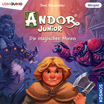 Cover Andor Junior - Die magischen Minen - Folge 6 der Kinderhörspielreihe von Jens Baumeister