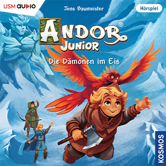 Cover Andor Junior - Die Dämonen im Eis - Folge 7 der Kinderhörspielreihe von Jens Baumeister