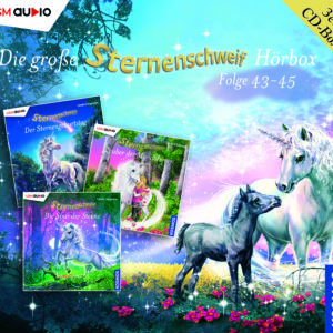 Cover „Sternenschweif Hörbox Folge 43-45“ – Hörspiel für Kinder und Einhorn-Fans