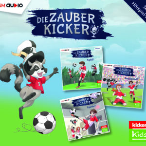 Cover Die Zauberkicker: Hörspielbox 1 - Folge 1-3 der kicker Kids Kinderhörspielreihe