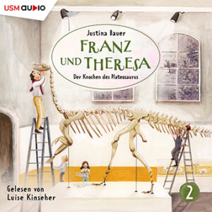 Cover Kinder-Hörbuch Franz und Theresa - Der Knochen des Plateosaurus